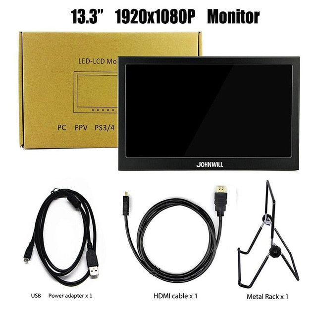 13.3 inch 2560x1440 Portable PC Monitor for PS4 & Windows