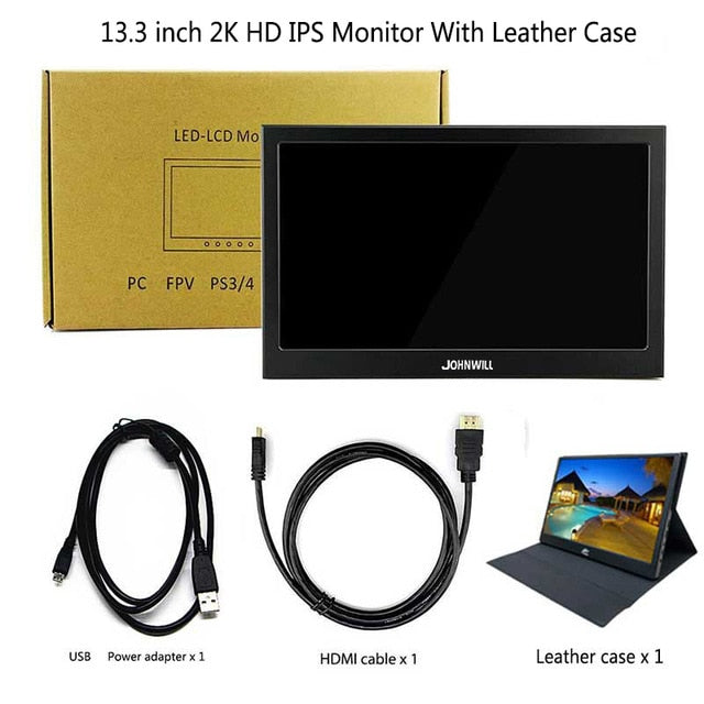 13.3 inch 2560x1440 Portable PC Monitor for PS4 & Windows