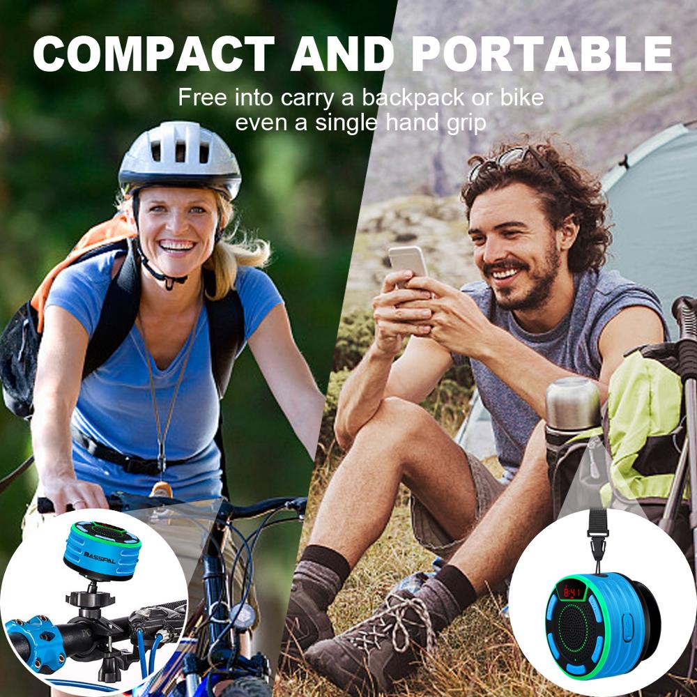 TWS Bluetooth Waterproof Speaker with Suction Cup