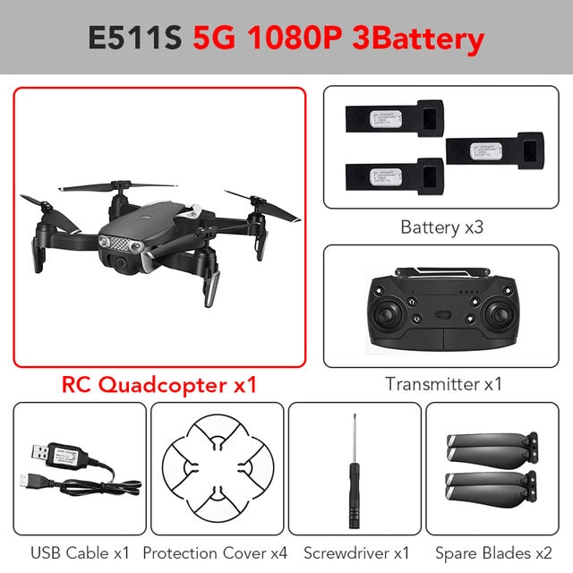 Eachine E511S GPS Dynamic Follow WIFI FPV Video With 5G 1080P Camera Drone