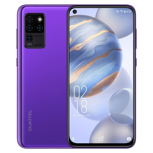 OUKITEL C21 6.4'' FHD+ Hole Punch Screen Mobile Phone 20MP Camera Helio P60 Octa Core 4GB 64GB 4G Smartphone 4000mAh