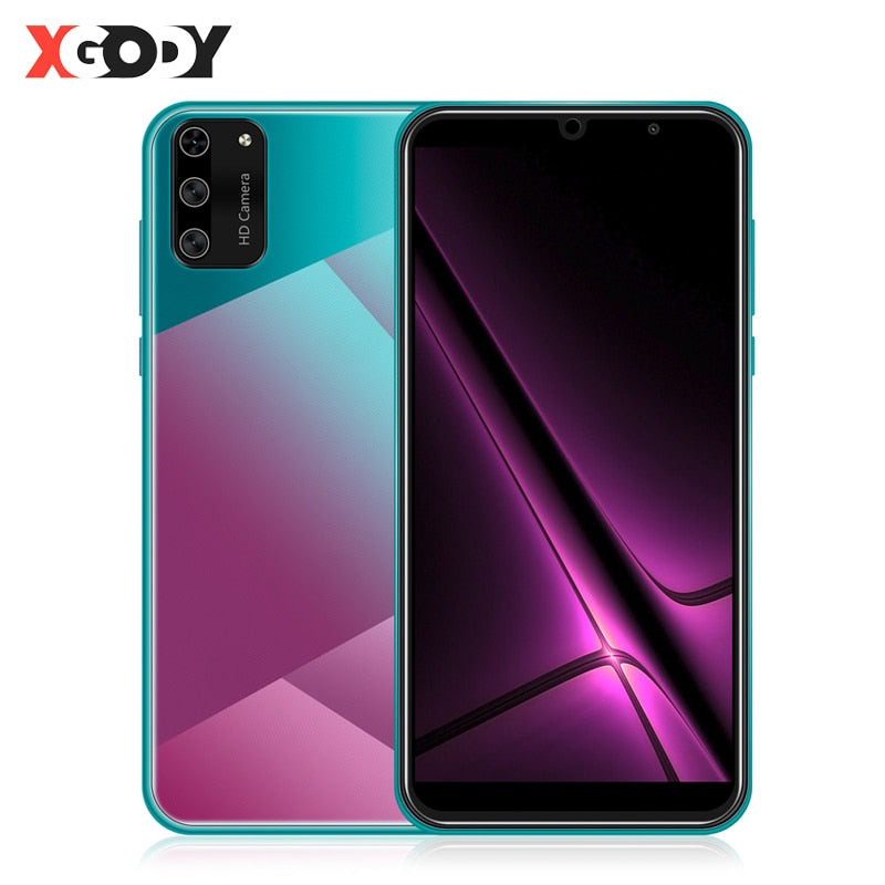 XGODY S20 Mini Smartphone Android 9.0 5.5" 18:9 Full Screen 1GB 8GB MT6580 Quad Core 5MP Camera 2500mAh GPS WiFi 3G Mobile Phone