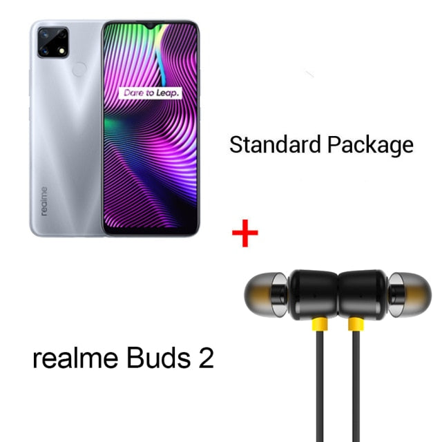 realme 7i RMX2193 6.5''HD+ 4GB 64GB 48MP AI Triple Cams Smartphone Helio G85 Octa Core 18W Quick Charge 6000mAh Mobile Phone