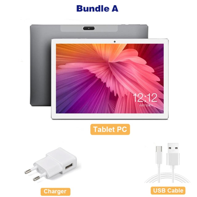 10 inch Tablet Deca Core Dual SIM 4G Phone Call 6GB RAM 128GB ROM Wifi Bluetooth 1920X1200 IPS Android Tablets PC 10.1