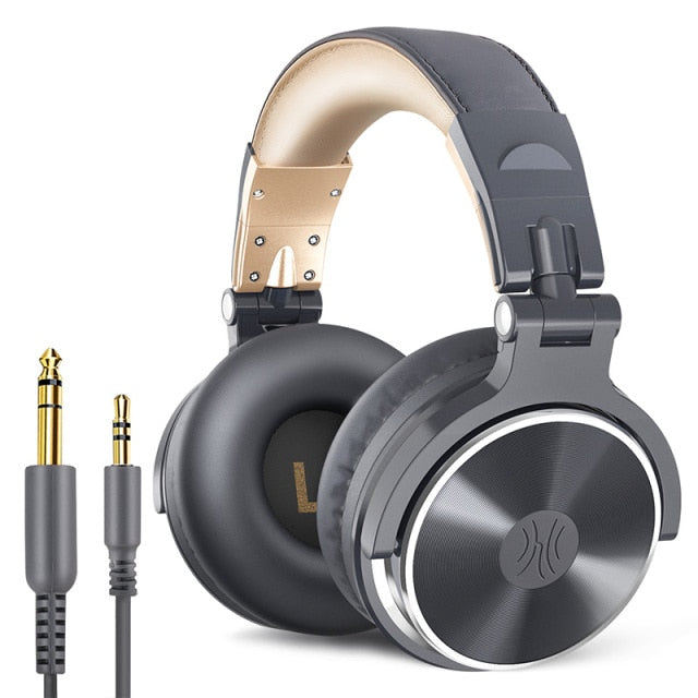 Wired Professional Studio Pro DJ Headphones With Microphone