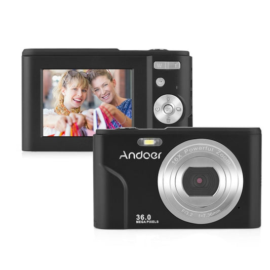 44MP 2.7K 2.88inch IPS Screen 16X Zoom Face Detection Built-in Mini Digital Camera